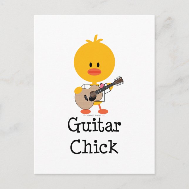 Tarjeta postal de guitarra (Anverso)