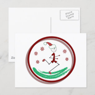 Tarjeta postal de Guy de Holiday Runner