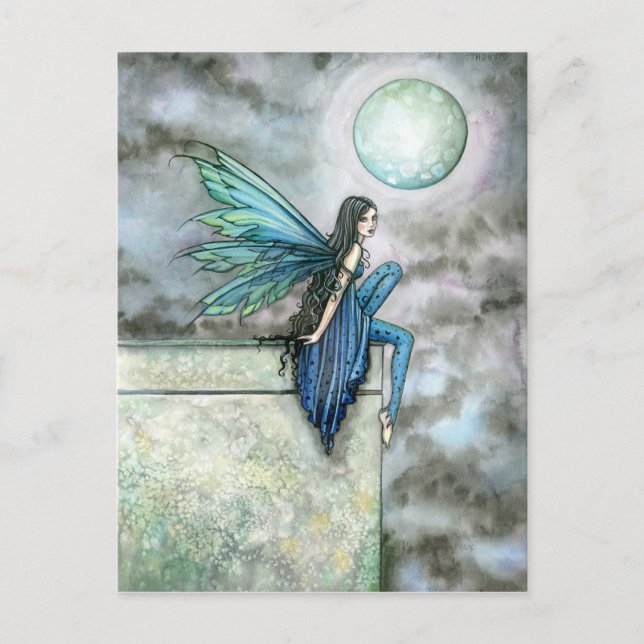 Tarjeta postal de Hada Azul por Molly Harrison (Anverso)