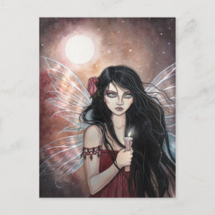 Tarjeta postal de hadas de fantasía de crepúsculo