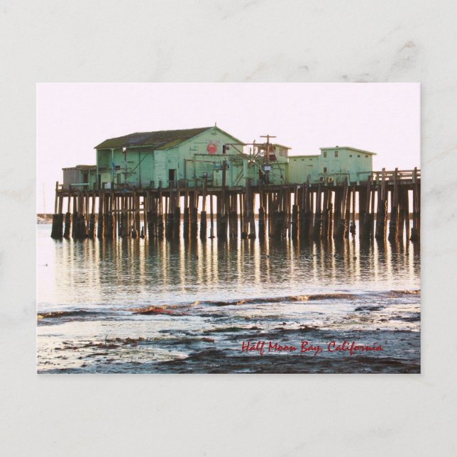 Tarjeta postal de Half Moon Bay (Anverso)