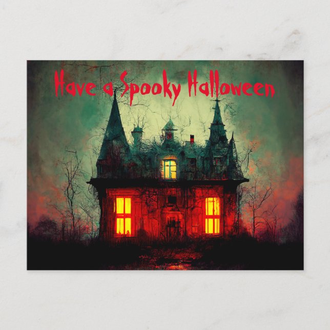 Tarjeta postal de Halloween (Anverso)