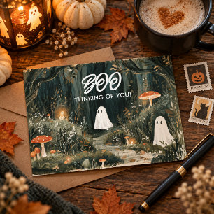 Tarjeta postal de Halloween 'Boo Thinking of You'