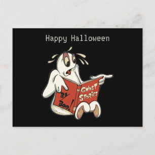 Tarjeta postal de Halloween de historias de fantas