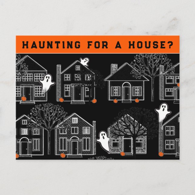 Tarjeta postal de Halloween de octubre para agente (Anverso)
