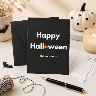 Tarjeta Postal de Halloween Moderna – Personalizad
