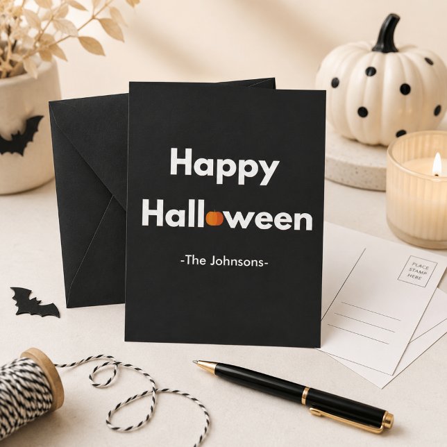 Tarjeta Postal de Halloween Moderna – Personalizad (Subido por el creador)