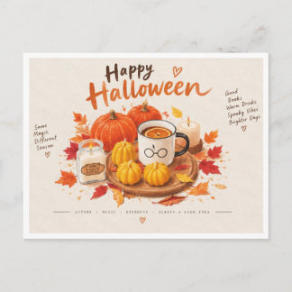 Tarjeta postal de Halloween Otoño Mágico Acogedor