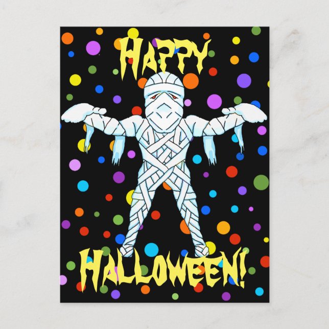 Tarjeta postal de Halloween para mamá (Anverso)