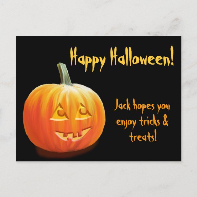 Tarjeta postal de Halloween para Personalizados Ja (Anverso)