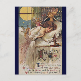 Tarjeta postal de Halloween Vintage de KRW