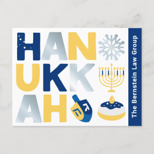 Tarjeta postal de Hanukkah Holiday