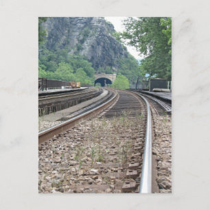 Tarjeta postal de Harpers Ferry WV Railways