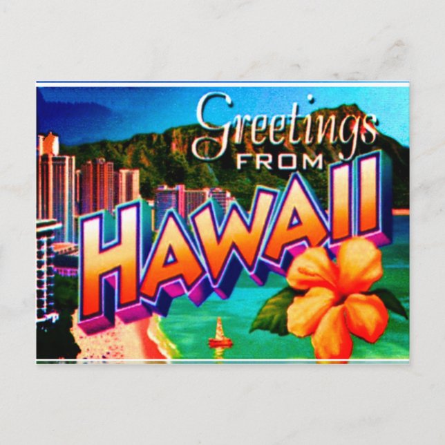 Tarjeta postal de Hawái (Anverso)