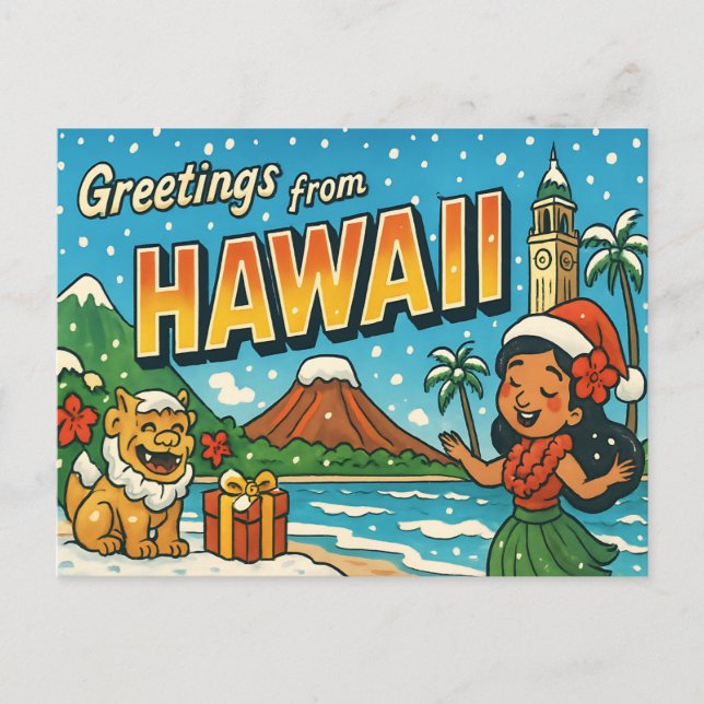 Tarjeta postal de HAWAII (Anverso)