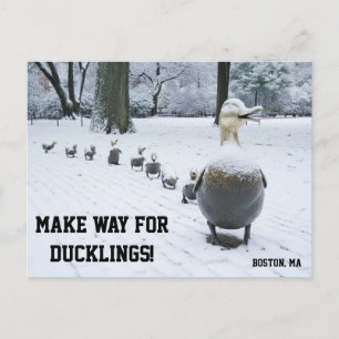 Tarjeta postal de Haz lugar para los patitos