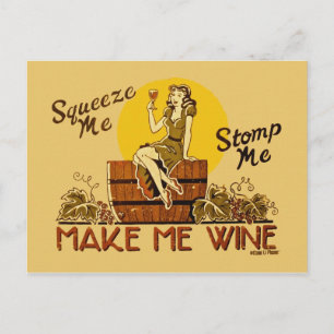 Tarjeta Postal de Hazme Vino