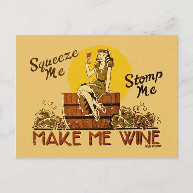Tarjeta Postal de Hazme Vino (Anverso)