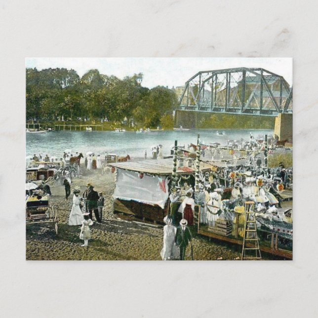 Tarjeta postal de Healdsburg, CA Russian River 190 (Anverso)