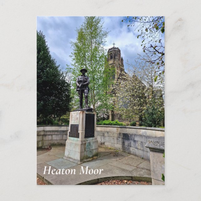 Tarjeta postal de Heaton Moor (Anverso)