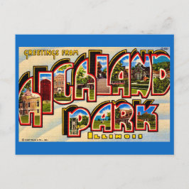 Tarjeta postal de Highland Park