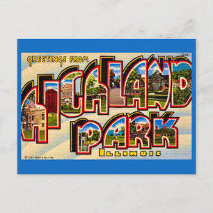Tarjeta postal de Highland Park