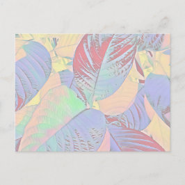 Tarjeta postal de hojas botánicas (Personalizable)