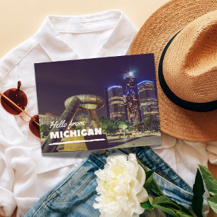 Tarjeta Postal de Hola desde Michigan