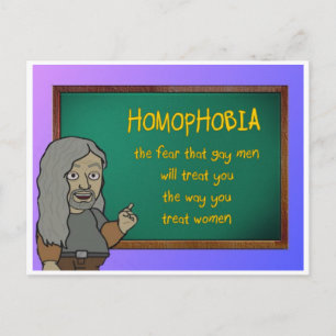 tarjeta postal de homofobia