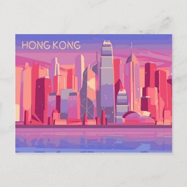 Tarjeta postal de Hong Kong (Anverso)
