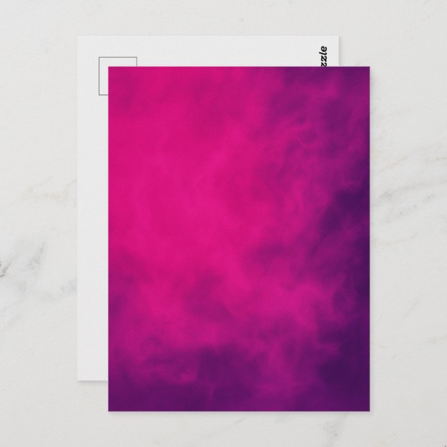 Tarjeta Postal de Humo Rosa Neon – Personalizable (Anverso / Reverso)