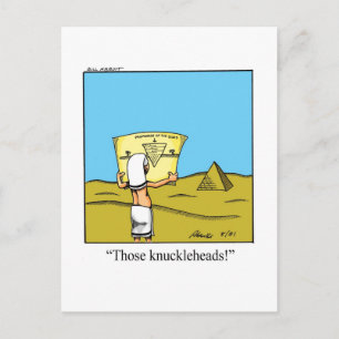 Tarjeta postal de humor de arquitectura divertida