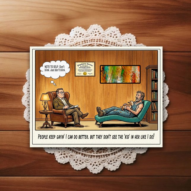 Tarjeta postal de humor de dibujos animados de la  (Subido por el creador)
