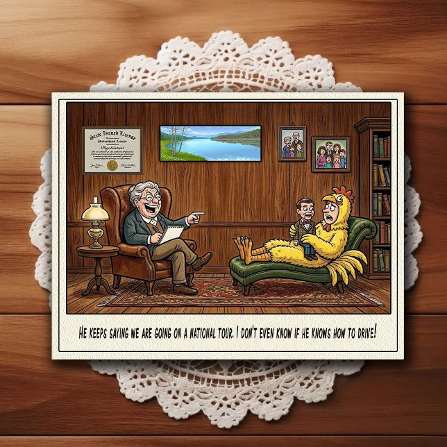 Tarjeta postal de humor de dibujos animados de la  (Subido por el creador)
