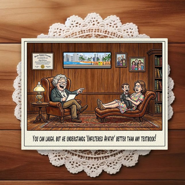 Tarjeta postal de humor de dibujos animados de la  (Subido por el creador)