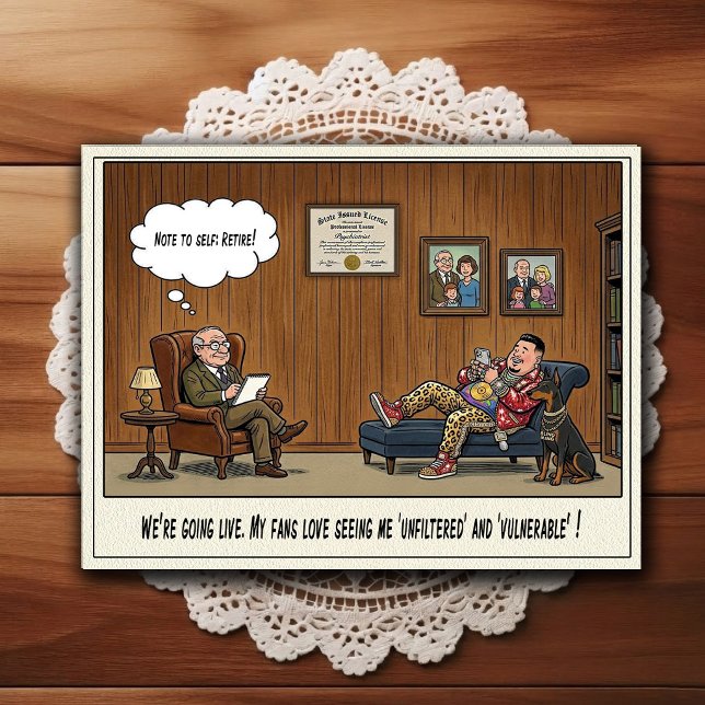 Tarjeta postal de humor de dibujos animados de la  (Subido por el creador)