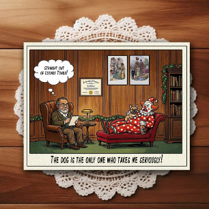 Tarjeta postal de humor de dibujos animados de la