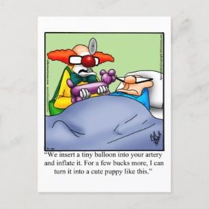 Tarjeta postal de humor para recuperarse
