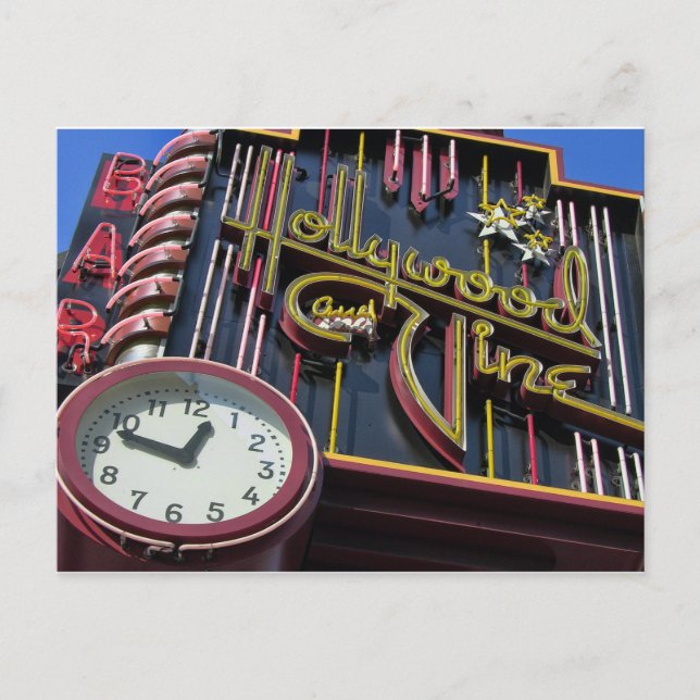 Tarjeta postal de iconos de Hollywood (Anverso)