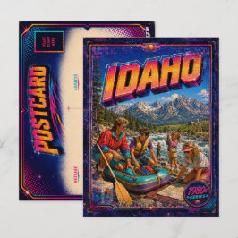 Tarjeta postal de Idaho de los 80 retro