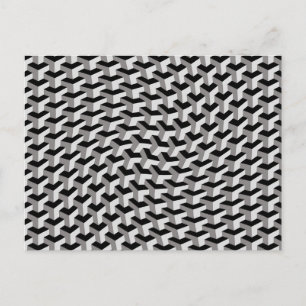 Tarjeta postal de ilusión de cubos geométricos def