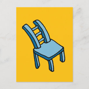 Tarjeta postal de ilustración de dibujos animados 