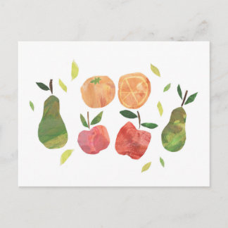 Tarjeta postal de Ilustracion de fruta de colecció