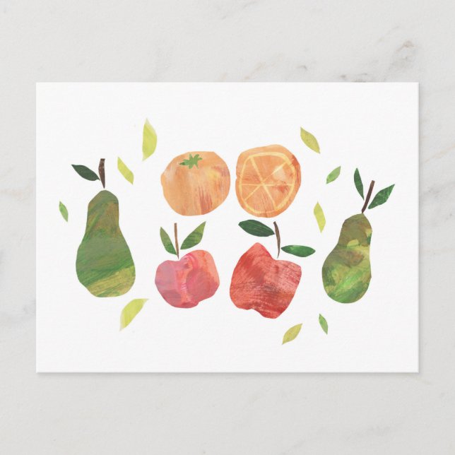 Tarjeta postal de Ilustracion de fruta de colecció (Anverso)