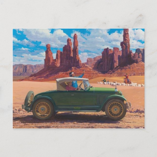 Tarjeta postal de ilustración vintage (Anverso)