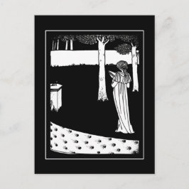 Tarjeta postal de Ilustracion Vintage Beardsley La