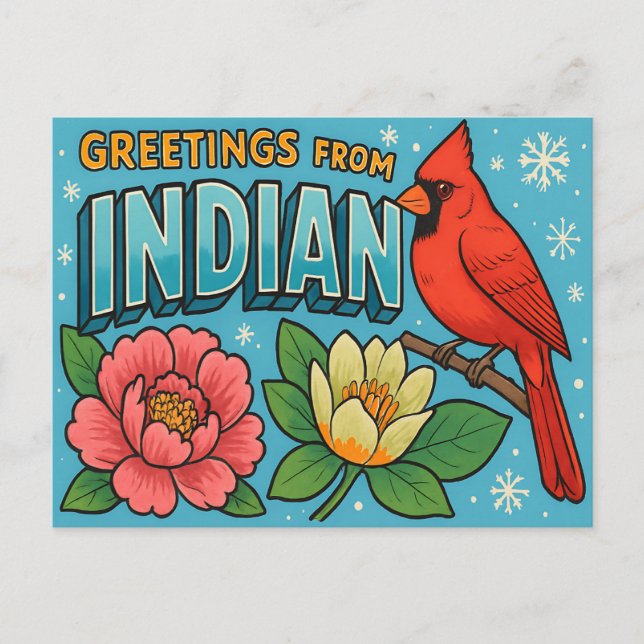 Tarjeta postal de INDIANA (Anverso)