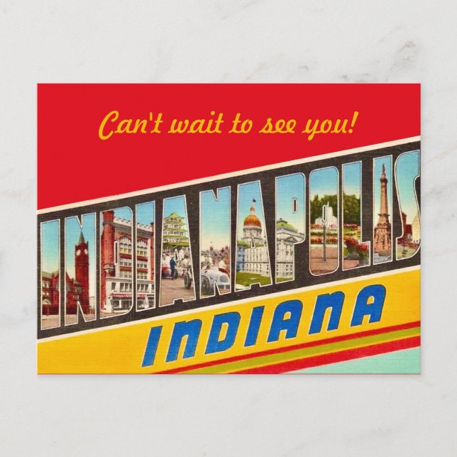 Tarjeta postal de Indiana (Anverso)