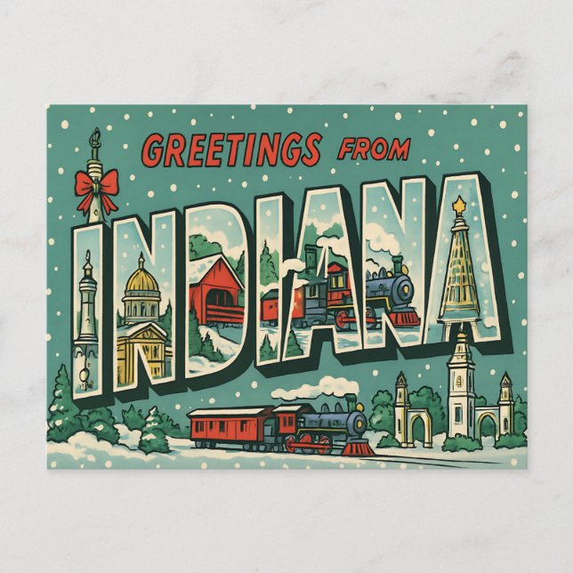 Tarjeta postal de INDIANA (Anverso)