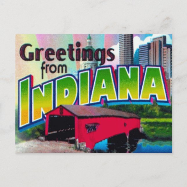 Tarjeta postal de Indiana (Anverso)
